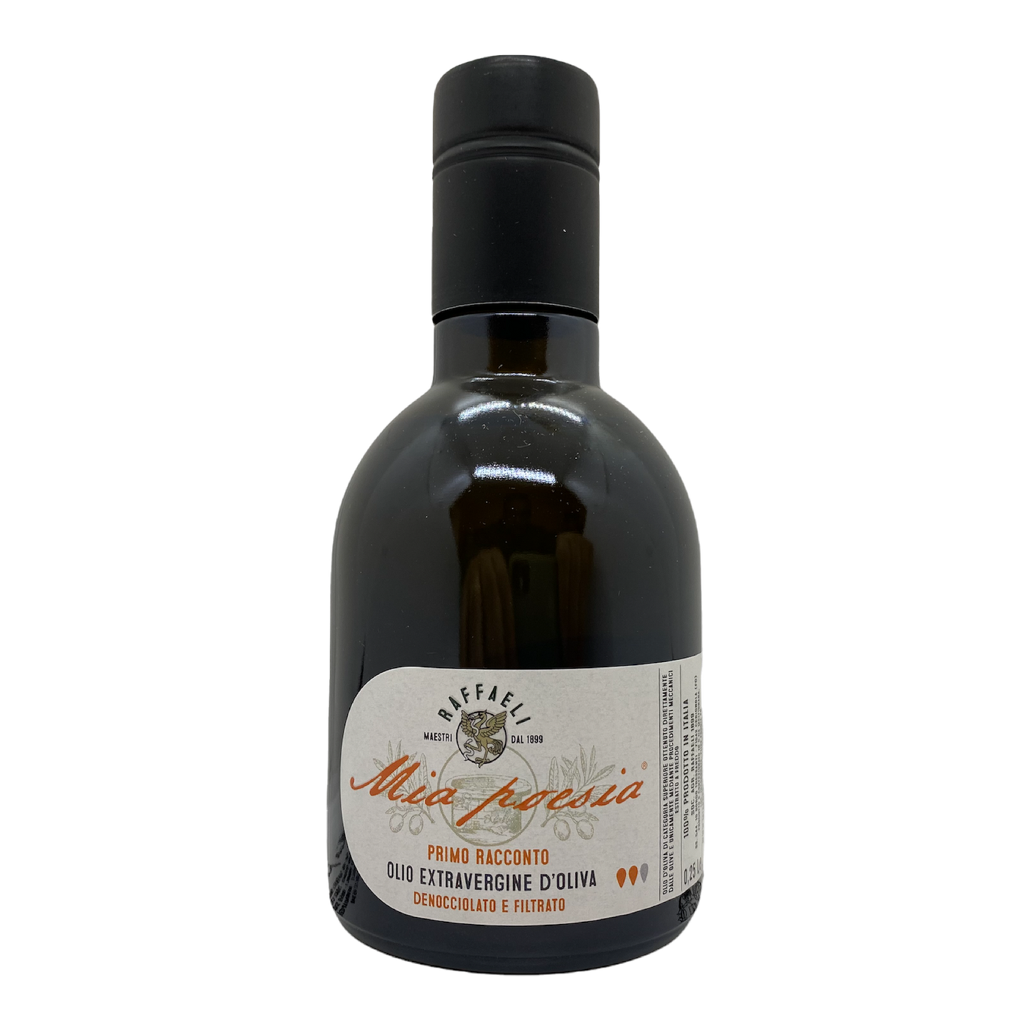 Olio Evo Primo Racconto fruttato medio - filtrato e donocciolato