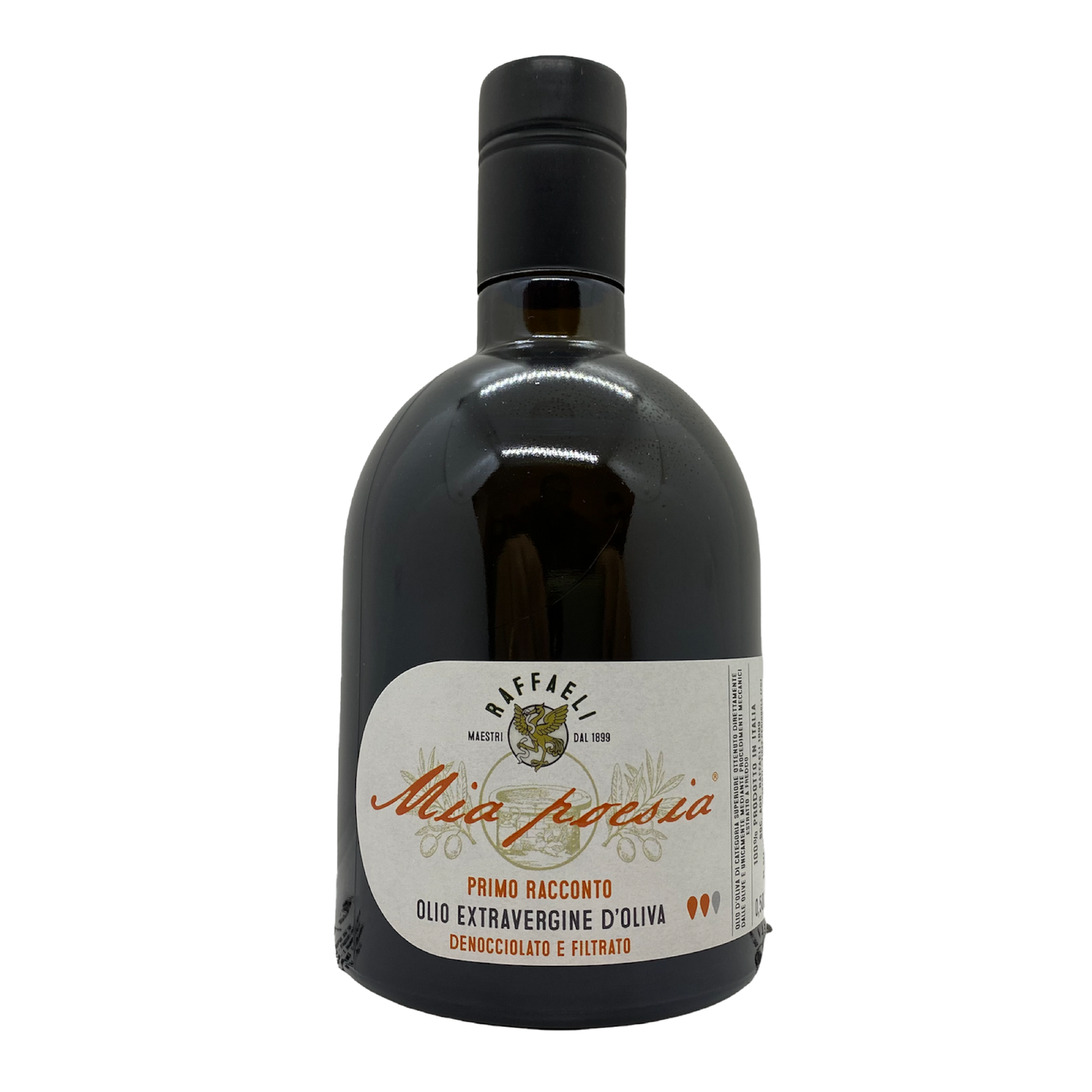 Olio Evo Primo Racconto fruttato medio - filtrato e donocciolato