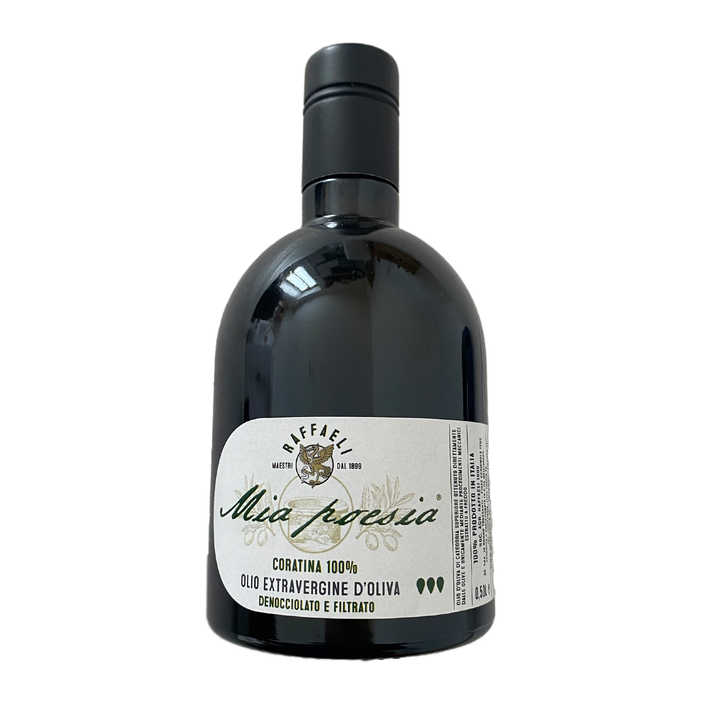 Coratina Evo Oil intense fruity - filtered and pitted